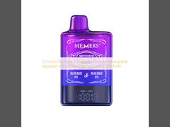 15 χρώματα επαναχρησιμοποιήσιμο ηλεκτρονικό τσιγάρο συσκευή επαναφορτιζόμενο ατμιστήρα με 650mAh μπαταρία και 22000 φουσκάλες